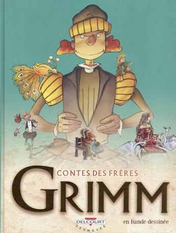 Couverture du livre « Contes des frères Grimm en bande dessinée » de Johanna Mazan et Philip Petit et Cecile Chicault aux éditions Delcourt