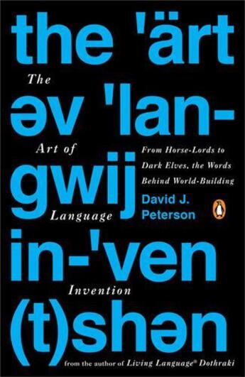 Couverture du livre « The art of language invention » de David Peterson aux éditions Random House Us