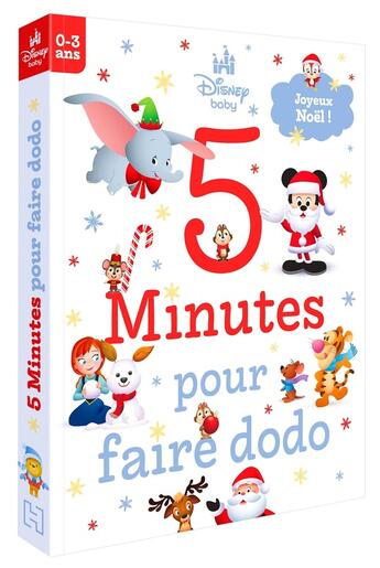 Couverture du livre « 5 minutes pour faire dodo : Disney Baby : Joyeux Noël ! » de Disney aux éditions Disney Hachette