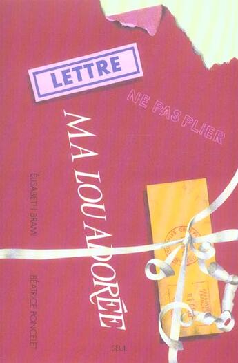 Couverture du livre « Ma Lou Adoree (2) » de Brami/Poncelet aux éditions Seuil Jeunesse