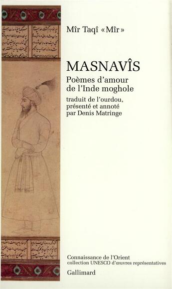 Couverture du livre « Masnavis - poemes d'amour de l'inde moghole » de Mir Taqi 