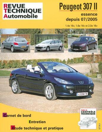 Couverture du livre « Rta b714.6 peugeot 307ii + cc 06/05> ess 1,4/1,6/2,0 » de Etai aux éditions Etai