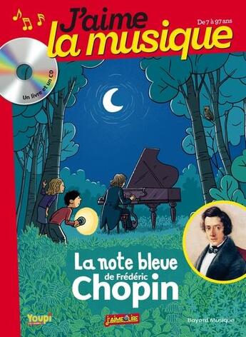 Couverture du livre « La note bleue de frederic chopin » de Marianne Vourch aux éditions Bayard Jeunesse