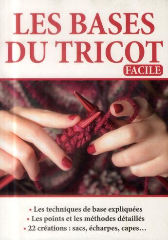 Couverture du livre « Les bases du tricot facile » de  aux éditions Editions Esi