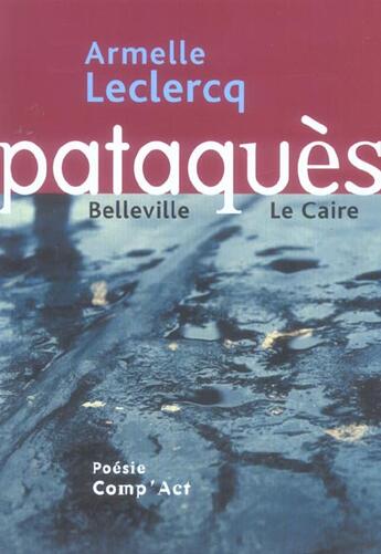 Couverture du livre « Pataques » de Armelle Leclercq aux éditions Act Mem