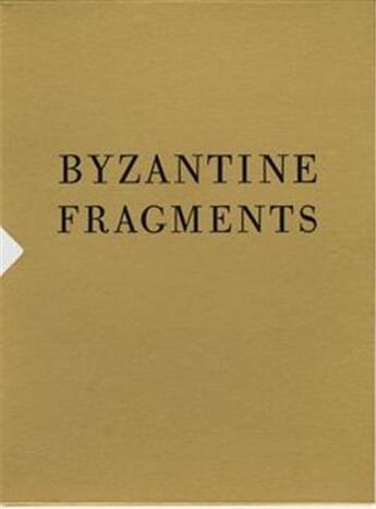 Couverture du livre « Karl lagerfeld byzantine fragments » de Karl Lagerfeld aux éditions Steidl