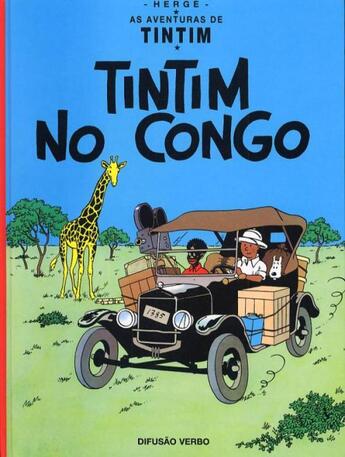 Couverture du livre « As aventuras de Tintim t.2 ; Tintim no Congo » de Herge aux éditions Casterman