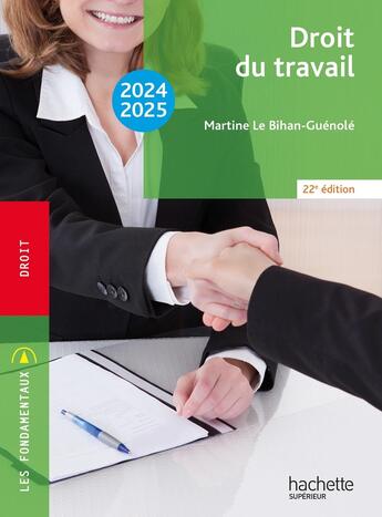 Couverture du livre « Droit du travail (édition 2024/2025) » de Martine Le Bihan-Guenole aux éditions Hachette Education