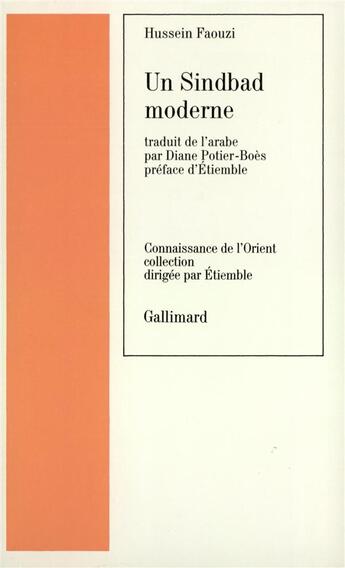 Couverture du livre « Un sindbad moderne » de Faouzi/Etiemble aux éditions Gallimard