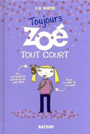 Couverture du livre « Toujours Zoé tout court t.2 » de Charise Mericle Harper aux éditions Nathan