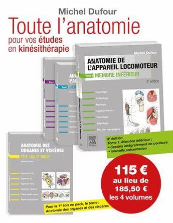 Couverture du livre « Anatomie de l'appareil locomoteur » de Michel Dufour aux éditions Elsevier-masson