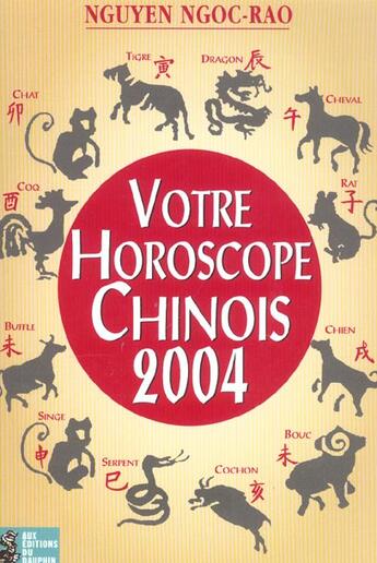 Couverture du livre « Votre horsocope chinois (édition 2004) » de Nguyen Ngoc-Rao aux éditions Dauphin