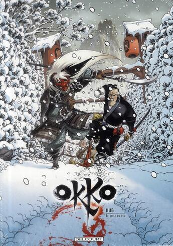 Couverture du livre « Okko : coffret vol.4 : Tomes 7 et 8 : le cycle de feu » de Hub aux éditions Delcourt