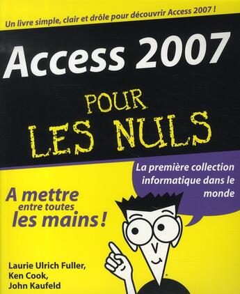 Couverture du livre « Access 2007 pour les nuls (édition 2007) » de Kaufeld/Cook aux éditions First Interactive