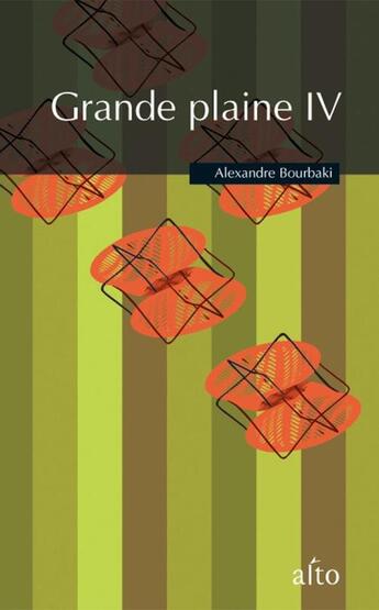 Couverture du livre « Grande plaine IV » de Bourbaki Alexandre aux éditions Alto