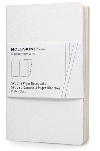 Couverture du livre « Carnet volant set de 2 très petit format page blanche blanc » de Moleskine aux éditions Moleskine Papet