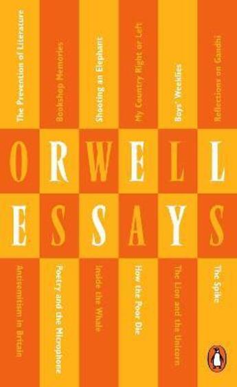 Couverture du livre « Essays » de George Orwell aux éditions Adult Pbs