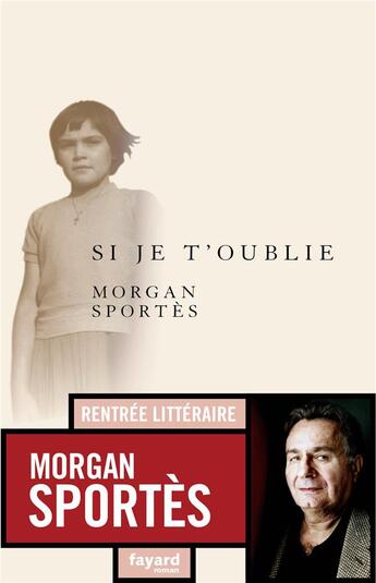 Couverture du livre « Si je t'oublie » de Morgan Sportes aux éditions Fayard