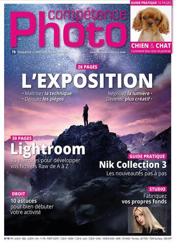 Couverture du livre « Competence photo n 78 - l'exposition - lightroom » de  aux éditions Knowware