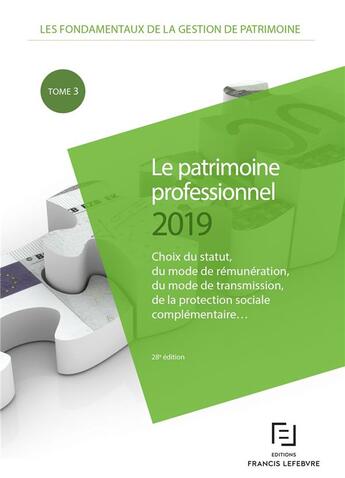 Couverture du livre « Le patrimoine professionnel (édition 2019) » de  aux éditions Lefebvre