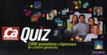 Couverture du livre « Ça m'intéresse ; coffret quiz : 2000 questions/réponses » de  aux éditions Play Bac