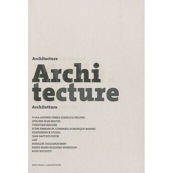 Couverture du livre « Architecture » de Paul Ardenne aux éditions Aam - Archives D'architecture Moderne