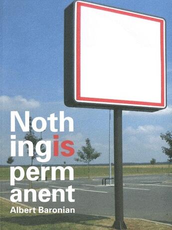 Couverture du livre « Nothing is permanent » de  aux éditions Lettre Volee