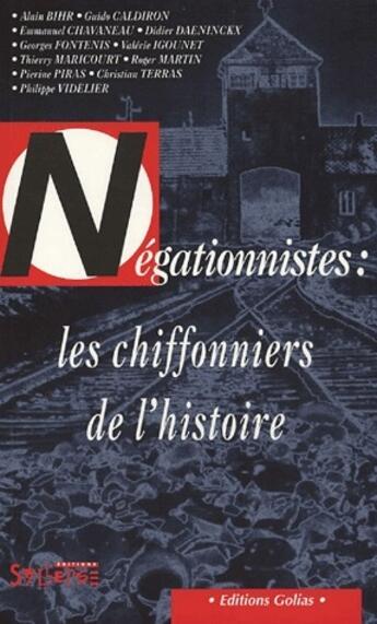 Couverture du livre « Négationnistes : les chiffonniers de l'histoire » de  aux éditions Syllepse