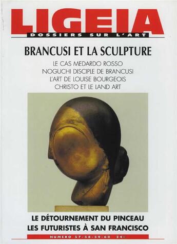 Couverture du livre « Ligeia n 57 brancusi et la sculpture » de  aux éditions Revue Ligeia