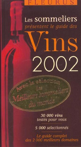 Couverture du livre « Sommeliers pres. guide vins 02 » de  aux éditions Mango