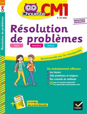 Couverture du livre « Resolution de problemes cm1 » de Jeanne Bia aux éditions Hatier