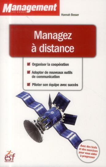 Couverture du livre « Managez à distance » de Hannah Besser aux éditions Esf