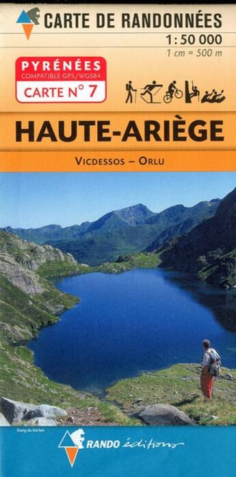 Couverture du livre « 07 haute-ariege 1/50.000 » de  aux éditions Rando