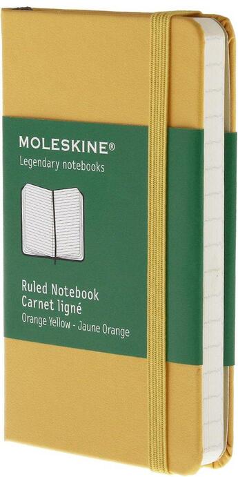 Couverture du livre « Carnet ligne très petit format jaune-orange » de  aux éditions Moleskine