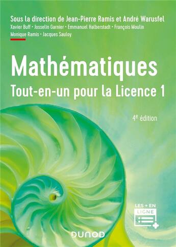 Couverture du livre « Mathématiques tout-en-un pour la licence 1 (4e édition) » de Andre Warusfel et Jean-Pierre Ramis et Collectif Petit Fute aux éditions Dunod