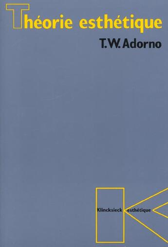 Couverture du livre « Introduction premiere » de Adorno T W. aux éditions Klincksieck