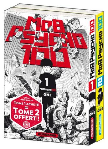 Couverture du livre « Mob psycho 100 : Tome 1 et Tome 2 » de One aux éditions Kurokawa