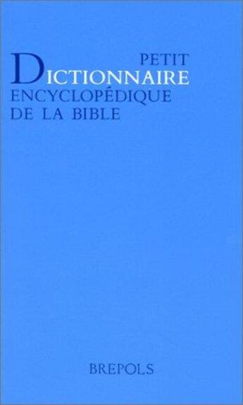 Couverture du livre « Dictionnaire de la bible » de  aux éditions Brepols