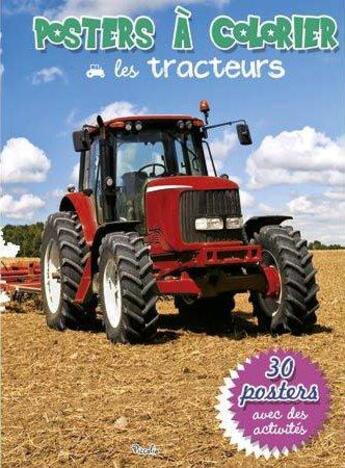 Couverture du livre « Posters a colorier/les tracteurs » de  aux éditions Piccolia