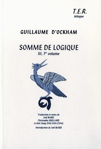 Couverture du livre « Somme de logique t.3 » de Joel Biard aux éditions Trans Europ Repress