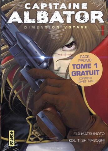 Couverture du livre « Capitaine Albator - Dimension voyage : coffret Tomes 1 à 3 » de Leiji Matsumoto et Kouiti Shimaboshi aux éditions Kana