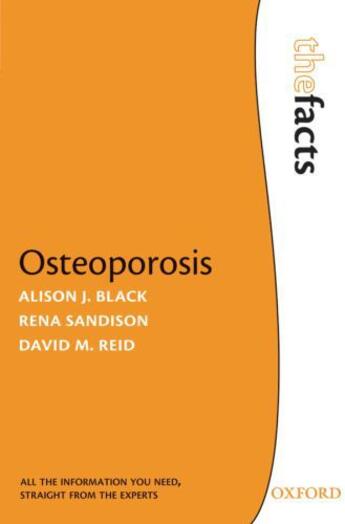 Couverture du livre « Osteoporosis » de Reid David M aux éditions Oup Oxford