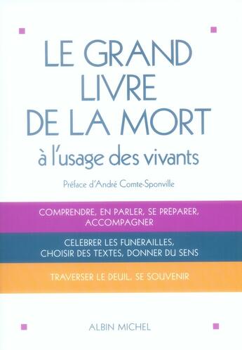 Couverture du livre « Le grand livre de la mort à l'usage des vivants » de  aux éditions Albin Michel