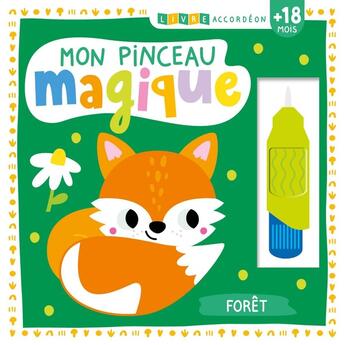 Couverture du livre « Livre accordéon : mon pinceau magique, forêt » de Atelier Cloro aux éditions 1 2 3 Soleil