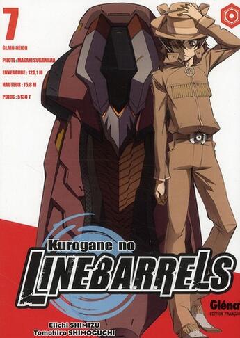 Couverture du livre « Kurogane no Linebarrels Tome 7 » de Eiichi Shimizu et Tomohiro Shimoguchi aux éditions Glenat