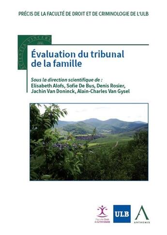 Couverture du livre « Évaluation du tribunal de la famille » de Alain-Charles Van Gysel et Elisabeth Alofs et Denis Rosier et Jachin Doninck et Sofie De Bus aux éditions Anthemis