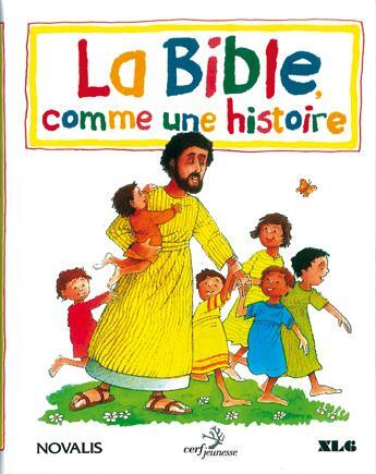 Couverture du livre « La bible comme une histoire » de Pat Alexander et Léon Baxter aux éditions Cerf Par Biblio