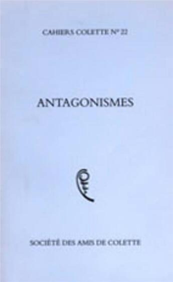 Couverture du livre « Antagonismes » de  aux éditions Pu De Rennes