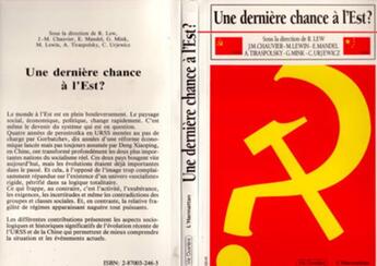 Couverture du livre « Une dernière chance à l'est? » de  aux éditions L'harmattan