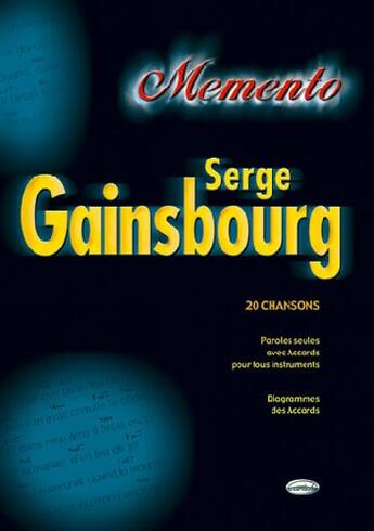 Couverture du livre « Serge Gainsbourg ; 20 chansons » de Serge Gainsbourg aux éditions Carisch Musicom